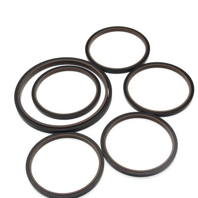 China Oil Resistance SPN PTFE+NBR Excavator Cylinder Rod Seal for sale