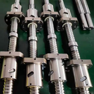 China CNC Machine Wholesale Heavy Load Lead DFU8020 SFU8010 Ball Screw Grinding Sets Big For Stone Cutting Machine for sale