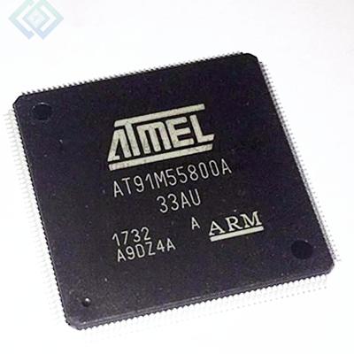 China Contact customer service (new original stock AT91M55800A-33AU electronic components IC) AT91M55800A-33AU for sale