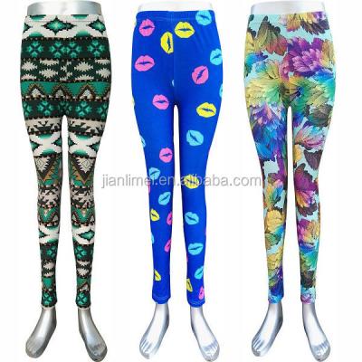 China Antibacterial High Quality High Stretch Womens Print Leggings for sale