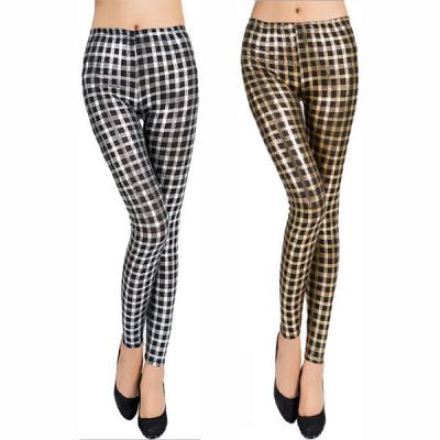 China Antibacterial hot sale in-stock PU women leather leggings for sale