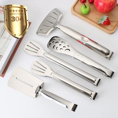 China Best Viable Selling 304 Stainless Steel Kitchen Food Tongs GRILL Grill Steak Fish Clip for sale