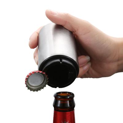 China Viable Customized Personalized Beer Bottle Lid Opener Pull Down Magnetic Drink Cap Catcher for sale