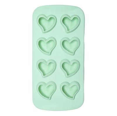 China DIY Kitchen Stored Ice Cream Tray Cube Home Made Silicone Heart Shape Ice Ball Maker Tray for sale