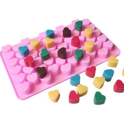 China 55 Stocked Jelly Heart Shape Ice Cube Tray Mold Chocolate Soap for sale