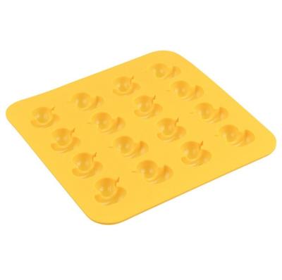 China 16 Cavities Silicone Stocked Little Duck Soap Mold Cake Cookie Cupcake Soap Candy Chocolate Molds Mold Tools for sale