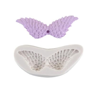 China Angel Wing Feather Silicone Mold Fondant Silicone Baking Mold DIY Tools for sale