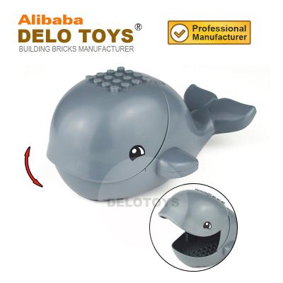 China Eco OLED Material TOYS Plastic Toy New Style Whale With Moving Mouth Animal Toys For Children Building Blocks (DX008) for sale