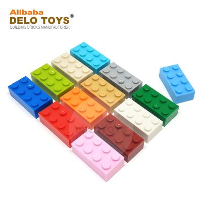 China Building Toy DELO TOYS Parts 2*4 Building Block Plastic Brick 2x4 (NO.3001) (29 Colors) DIY for sale