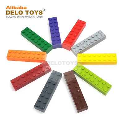 China Building Toy DELO TOYS Parts 2*8 Building Block Plastic Brick 2x8 (NO.3007) (16 Colors) DIY for sale