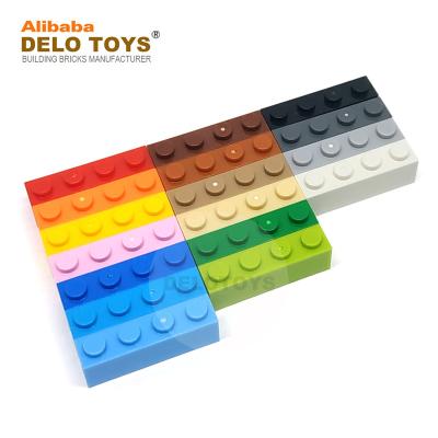 China Building Toy DELO TOYS Parts 1*4 Building Block Plastic Brick 1 x 4 (30 Colors) DIY (NO.3010) for sale