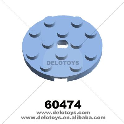 China Plastic Construction Toy DELO TOYS Building Blocks Plate (6 COLORS), Around 4 X 4 With Hole (NO.60474) for sale