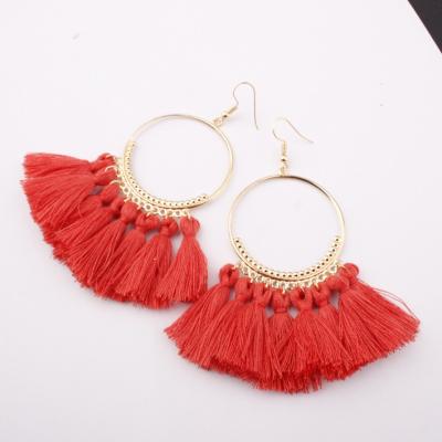 China Bohemia 2018 Summer Fashion Tassel Bohemian Earrings for sale