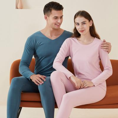 China High Quality Breathable Winter Women Long Johns Thermal Seamless Underwear Customized Couples Long Johns Thermal Underwear Set for sale