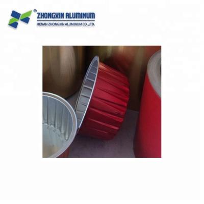 China Food Grade Epoxy Color Coated Aluminum Foil For Container for sale