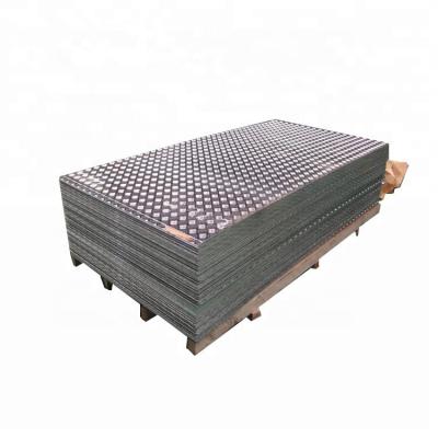 China Flooring 5052 5 Bars Embossed Aluminum Checkered Sheet 4mm 6mm Plate For Tool Box for sale