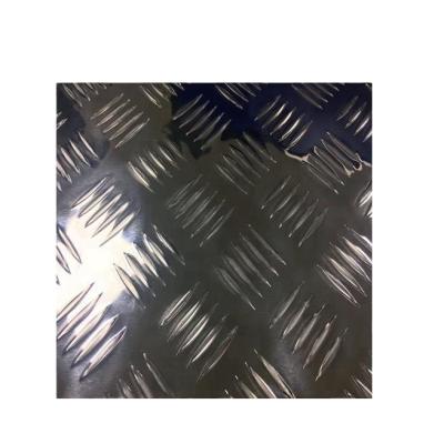 China Staircase 3003 1100 3105 five bar aluminum tread plate for stair floor for sale