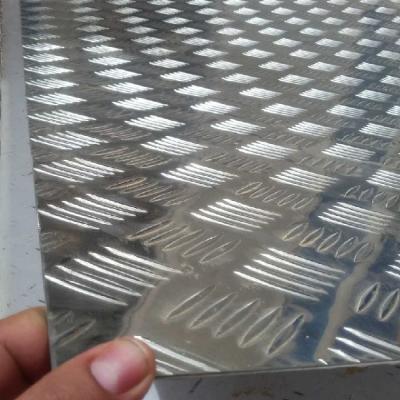 China Trucking 3003 Emboss Aluminum Sheet Five Bars Plate For Flooring for sale