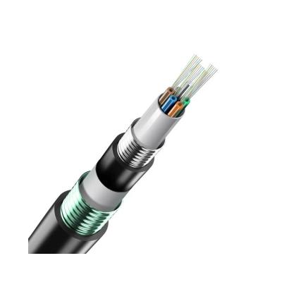 China Telecom Communication Manufacturing 6 12 Core Single Mode Fiber Optic Cable Outdoor Armored Fiber Optic Cable GYTA53 for sale