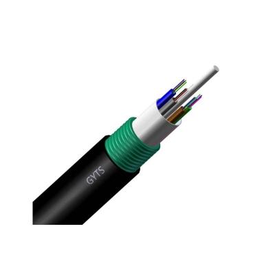 China Telecom Communication Underground Armored Fiber Cable 24 32 48 96 144 288 Cores Single Mode Armored Communication Gyta / gyts Optical Fiber Cable for sale