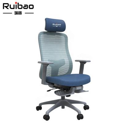 China (Size) Ruibao High Adjustable OEM Adjustable Ergonomic Aftermarket Mesh Chair For Company Workers for sale