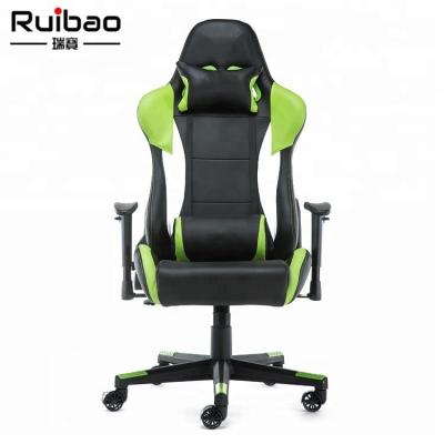 China Hot Selling PU Office Gamer Leather Chair (Height) Adjustable Racing PC Computer Chair Gaming Chair for sale