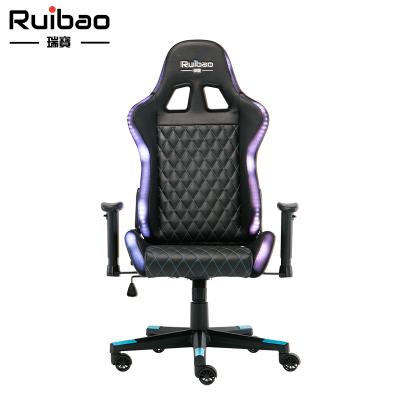 China New Convertible LED Swivel Lift Office Chair PC Computer Gamer Gaming Chair RGB Executive Chair RGC-90042-1 for sale