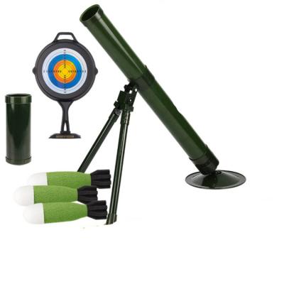 China Funny Toy Mortar Educational Toy Can Launch Army Green Mortar Noise Light Version Gun Parts for sale