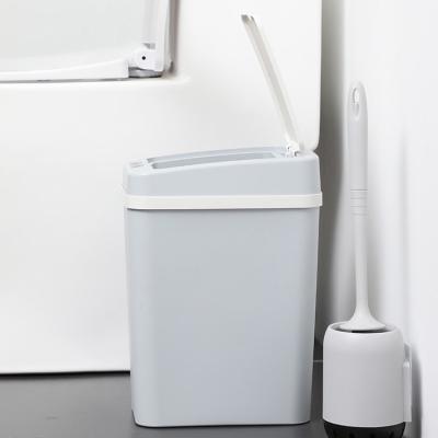 China 12L Radio Popular Modern Style Induction Intelligent Soft Closing Automatic Trash Bin With Lighting for sale