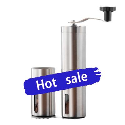 China Manual Coffee Grinder Stainless Steel Burr Hand Coffee Bean Grinder Machine Household PORTABLE for sale