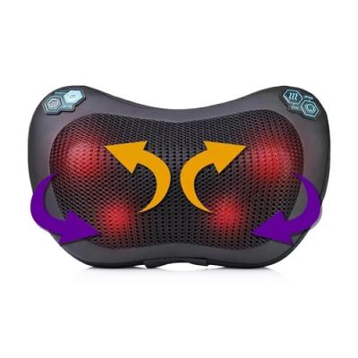 China Factory Price Manufacturer Supplier Infrared Physiotherapy 4 Massage Nodes Shiatsu Massage Nodes Deep-Kneading Neck Massager Pillow for sale