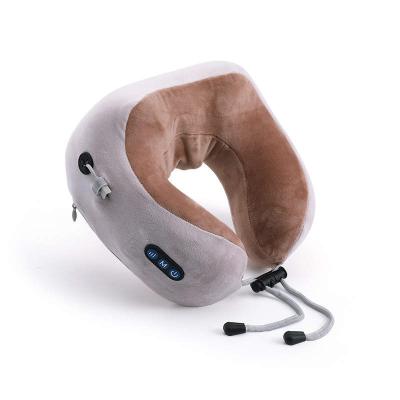 China Cordless Car and Home Fuan Meiyang High Quality Shiatsu Heating Neck Massager Neck U-shape Kneading Pillow for sale