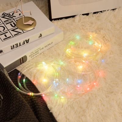 China Residential 5M 50 Led Color Solar String Copper Wire Light Outdoor String Light For Outdoor Christmas Wedding Party for sale