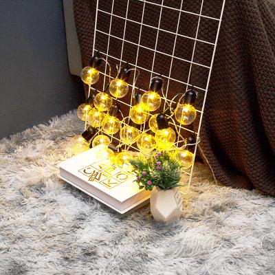 China 2021 New Party Decoration 2021 Light Bulb Home Garden Decorative White Clear Solar Copper Wire Copper Wire Fairy String Light for sale