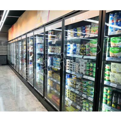 China Commercial Refrigerator And Freezer Commercial Glass Door Walk In Cooler Glass Door for sale