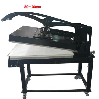 China Cloths Printer Auto Open sublimation printing big size 80*100 cm heat press machine for sale