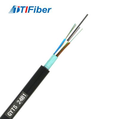 China Duct GYTS Fiber Optic Cable Single Mode 24 Core Fiber Cable With Loose Tube for sale