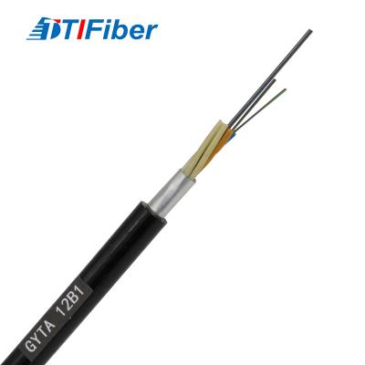 China 24 Core Fiber Optic Cable GYTA Duct Overhead Aerial Fiber Optic Cables for sale