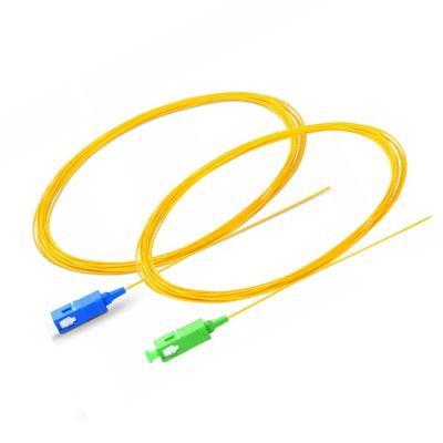 China Optional Choice FTTH FTTB FTTX Network Wholesale SC FC LC Single Multi Mode Fiber Pigtail Fiber Optic Cord for sale