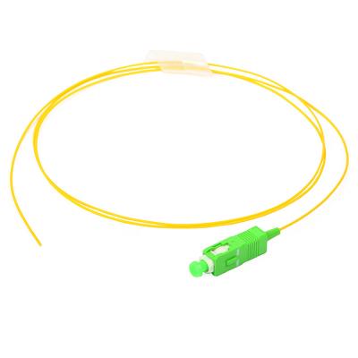 China FTTH FTTB FTTX Network Factory Supply G652D 0.9mm Singlemode Simplex Fiber Optic Pigtails 1.5m Cable Cord for sale