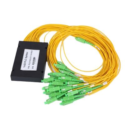 China Box Type FTTX FTTH Fiber Optic Splitter 1*32 ABS PLC 1x4 Power Splitter for sale