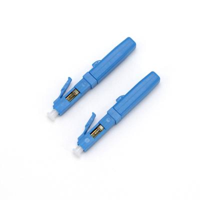 China FTTX Systems Field Assembly Fiber Optic Connector LC Single Mode Fast Blue Connector for sale