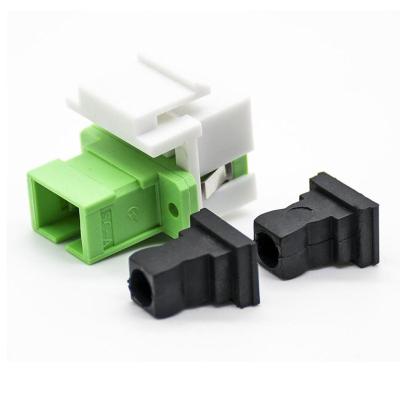 China FTTH FTTB FTTX Network Factory Price SC PC/APC Fiber Opitc Keystone Adapters Key Connect Insert Jack Coupler Adapters for sale