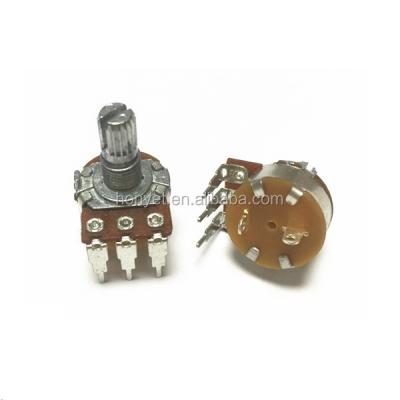 China 16mm mini rotary potentiometer with switch center click or 11clicks or 41clicks for sale