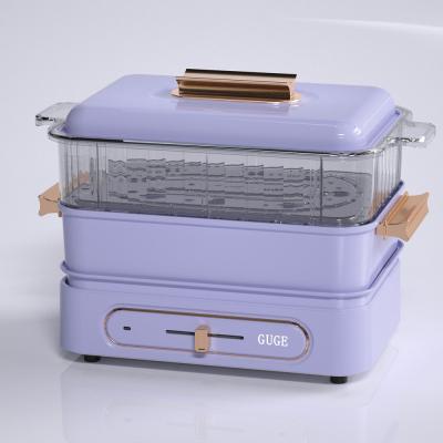 China Good Quality Commercial Switchable Temperature Control Multi Functional Hotpot BBQ Grill Pancake Maker for sale