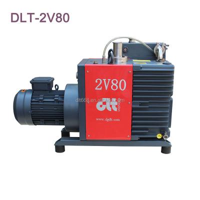 China Automotive Industry DLT.2V80 2 Stage Oil-Shaped Rotary Vane Vacuum Pump 220v/380v/460V Made in China Factory Sale Double Stage for sale