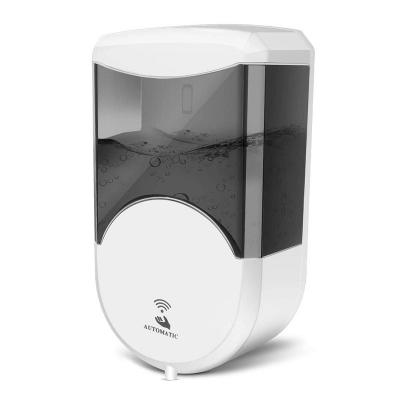 China The latest viable black automatic touchless bathroom hand wash basin sensor soap touchless alcohol dispenser set for sale