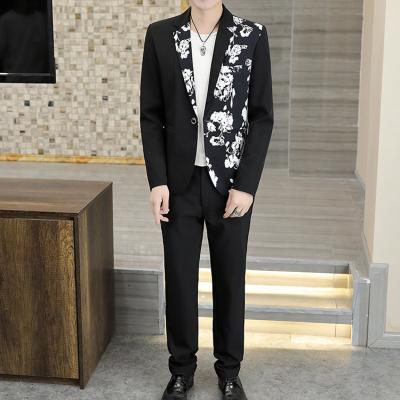 Chine ANYU 2022 Two Pieces Leisure Fashion Men's Suits Slim Fit Set Single Breasted Formal Wedding Suit For Men à vendre