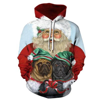 China 3D Christmas  Men Oversize Hoodie Polyester Cotton  Autumn Knitted for sale