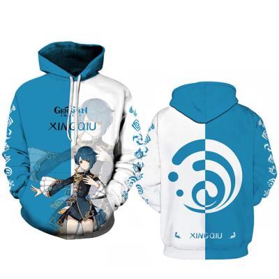 China ANYU Japanese Hoodies Men Thick 3D Printing Anime Cartoon Man Over Sized Hoodies for sale